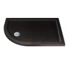 Slim Line Black Sparkle 1200 x 900 Left Hand Offset Quadrant Shower Tray
