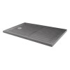 Slim Line Grey Sparkle 1700 x 800 Walk-In Shower Tray