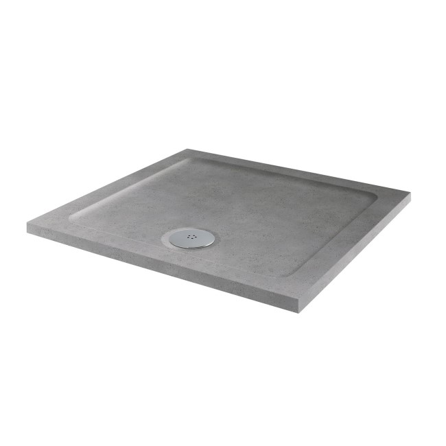Slim Line Grey Sparkle 900 x 900 Square Shower Tray