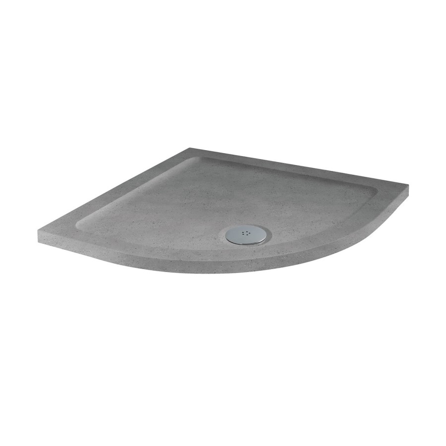 Slim Line Grey Sparkle 900 x 900 Quadrant Shower Tray