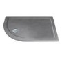 Slim Line Grey Sparkle 900 x 800 Left Hand Offset Quadrant Shower Tray