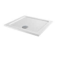 Slim Line White Sparkle 700 x 700 Square Shower Tray