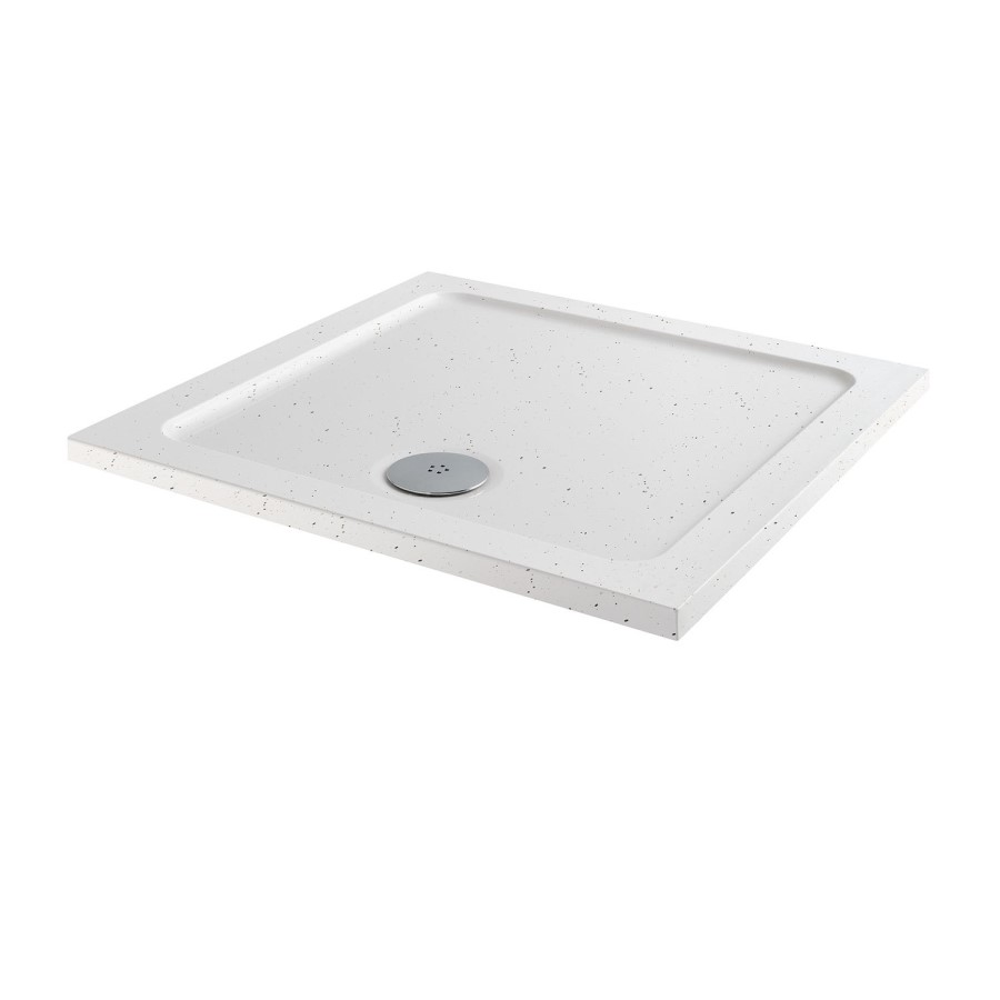Slim Line White Sparkle 700 x 700 Square Shower Tray