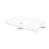 Slim Line White Sparkle 1100 x 800 Rectangular Shower Tray