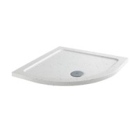 Slim Line White Sparkle 900 x 900 Quadrant Shower Tray