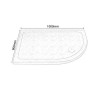 Slim Line White Sparkle 1000 x 800 Right Hand Offset Quadrant Shower Tray