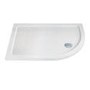 Slim Line White Sparkle 1000 x 900 Right Hand Offset Quadrant Shower Tray