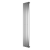 Single Panel Chrome Vertical Living Room Radiator - 1600mm x 300mm 