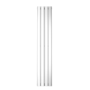 Single Panel Chrome Vertical Living Room Radiator - 1600mm x 300mm 