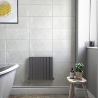 Anthracite Horizontal Single Panel Radiator 600 x 604mm - Mojave Anthracite Horizontal Single Panel Radiator 600 x 604mm - Mojave