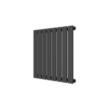 Single Panel Anthracite Horizontal Living Room Radiator - 600mm x 604mm 