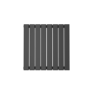 Anthracite Horizontal Single Panel Radiator 600 x 604mm - Mojave