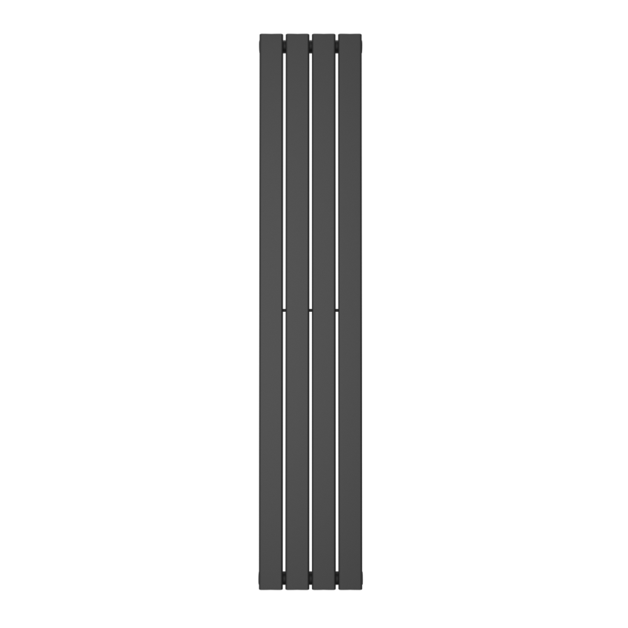 GRADE A2 - 1600mm x 300mm Single Panel Anthracite Vertical Radiator - Mojave