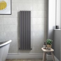 Anthracite Vertical Single Panel Radiator 1600 x 452mm - Mojave