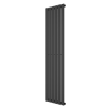 Single Panel Anthracite Vertical Living Room Radiator - 1600mm x 452mm