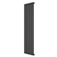 Single Panel Anthracite Vertical Living Room Radiator - 1800mm x 452mm Single Panel Anthracite Vertical Living Room Radiator - 1800mm x 452mm