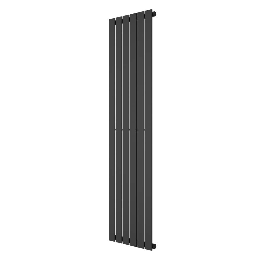 Single Panel Anthracite Vertical Living Room Radiator - 1800mm x 452mm
