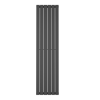 Single Panel Anthracite Vertical Living Room Radiator - 1800mm x 452mm