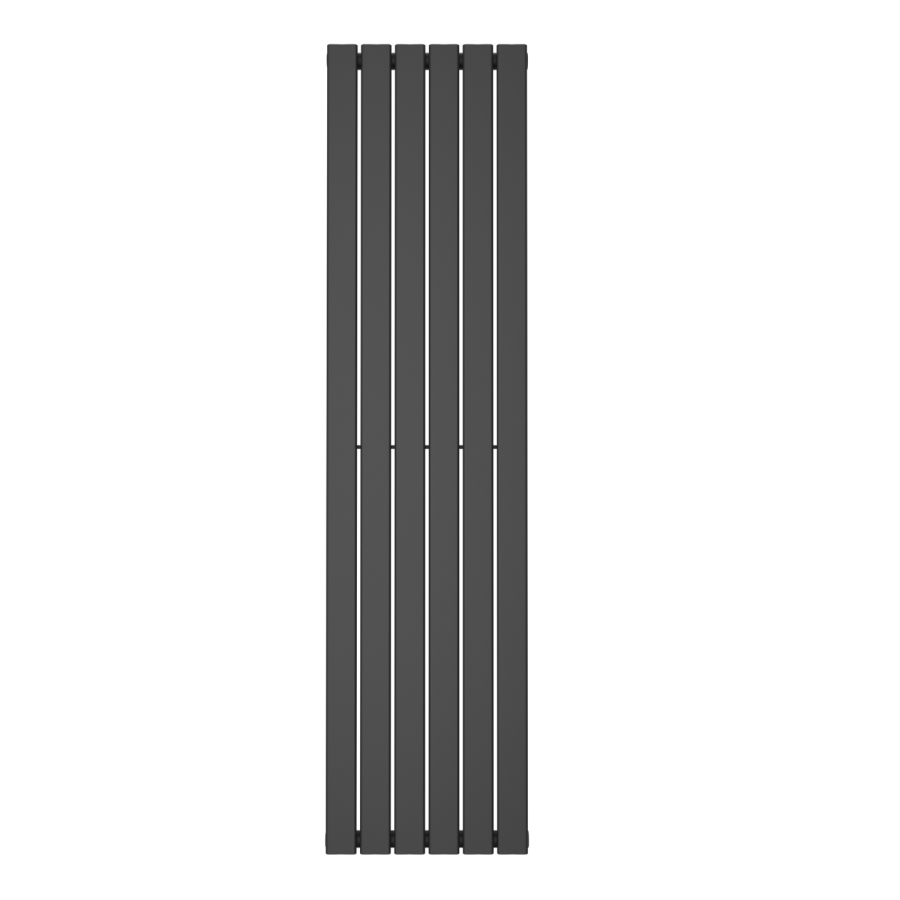 Single Panel Anthracite Vertical Living Room Radiator - 1800mm x 452mm