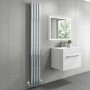 GRADE A1 - Margo Chrome Single Panel Vertical Radiator - 1600 x 240mm