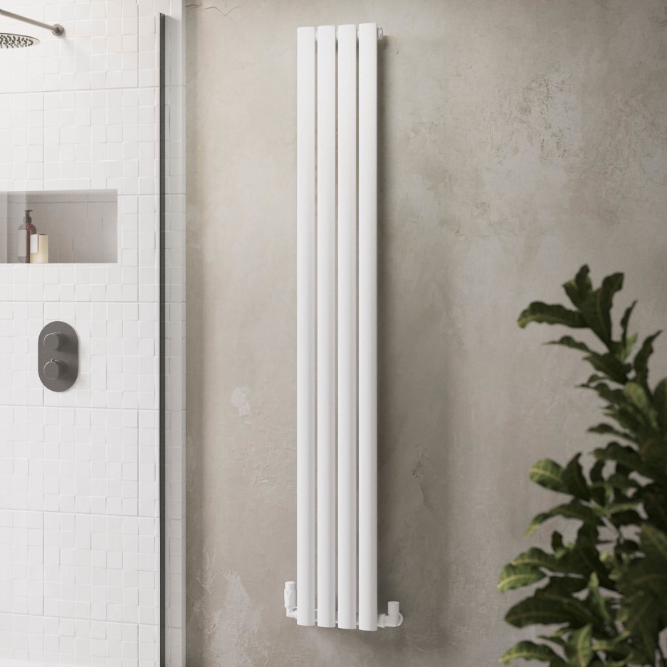 White Vertical Single Panel Radiator 1600 x 240mm - Margo - Better ...