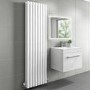 GRADE A2 - White Vertical Double Panel Radiator 1600 x 480mm - Margo
