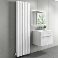 GRADE A2 - White Vertical Double Panel Radiator 1600 x 480mm - Margo