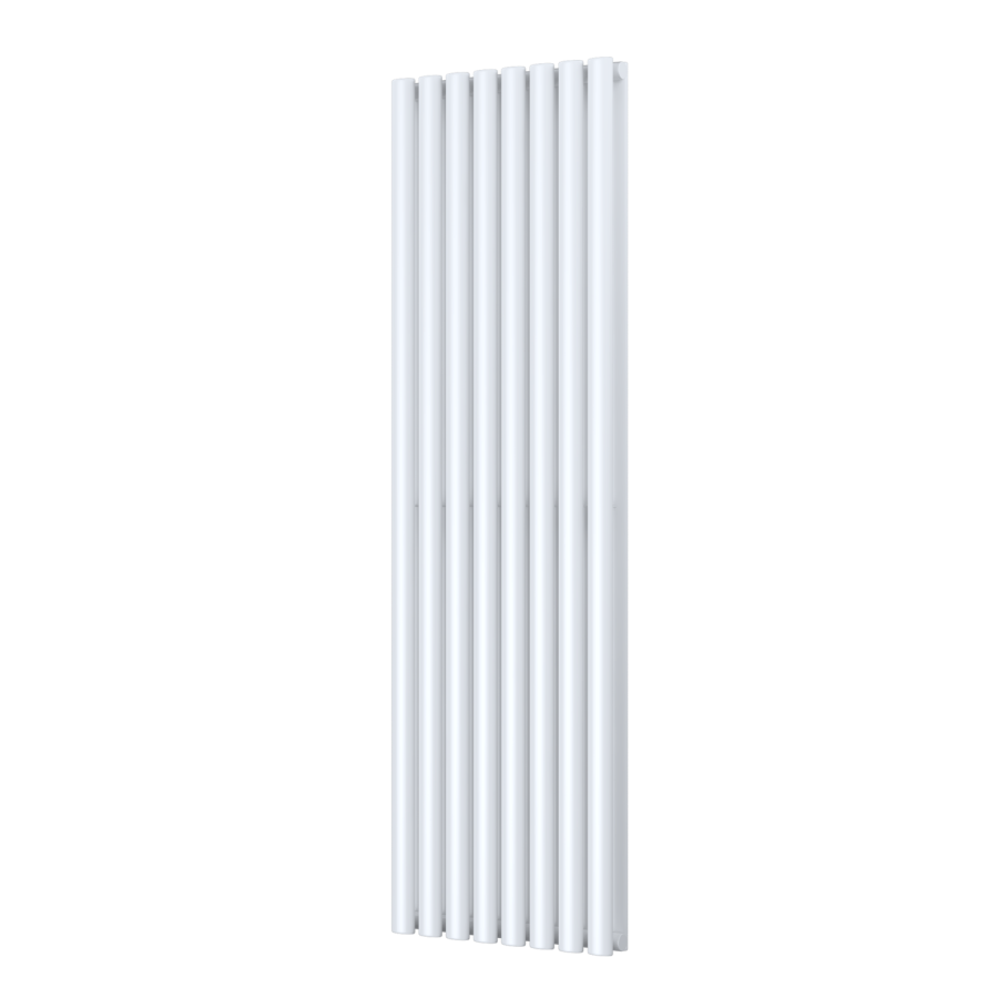 GRADE A1 - 1600mm x 480mm Double Panel White Vertical Radiator - Margo