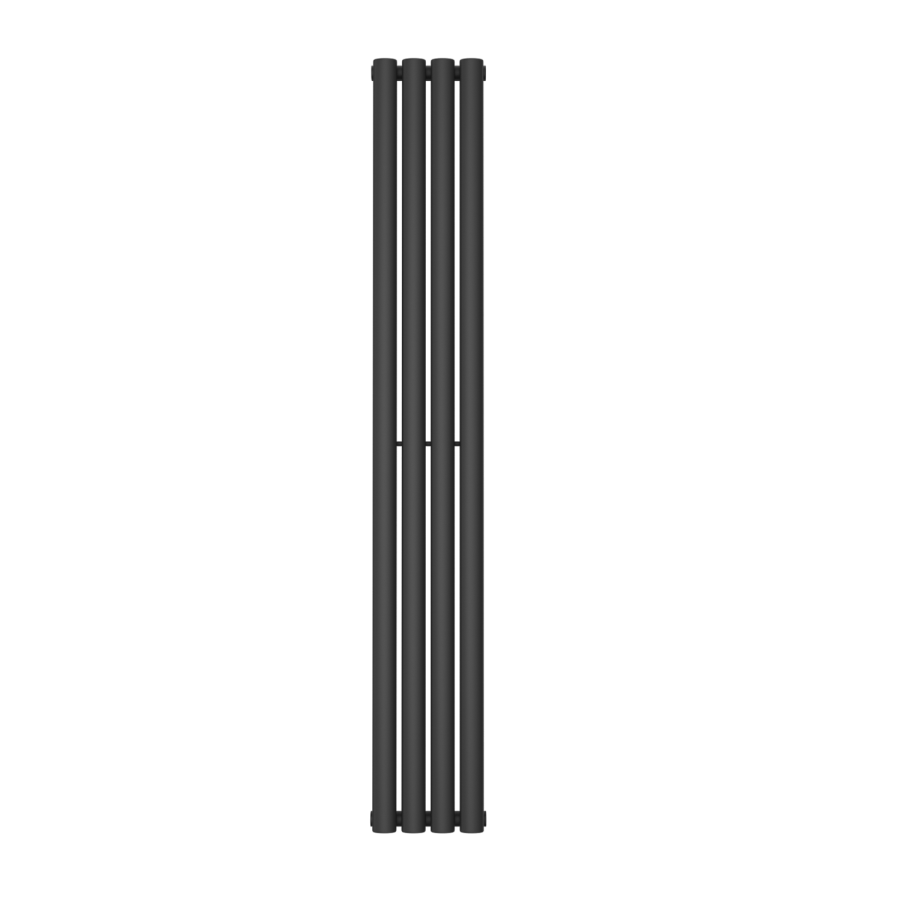 Anthracite Vertical Single Panel Radiator 1600 x 240mm - Margo