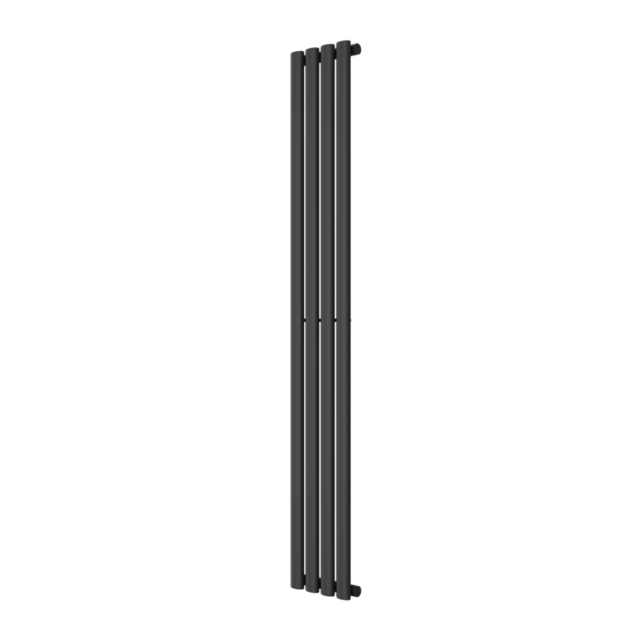 GRADE A1 - Anthracite Vertical Single Panel Radiator 1600 x 240mm - Margo