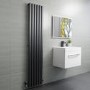 Anthracite Vertical Single Panel Radiator 1600 x 360mm - Margo