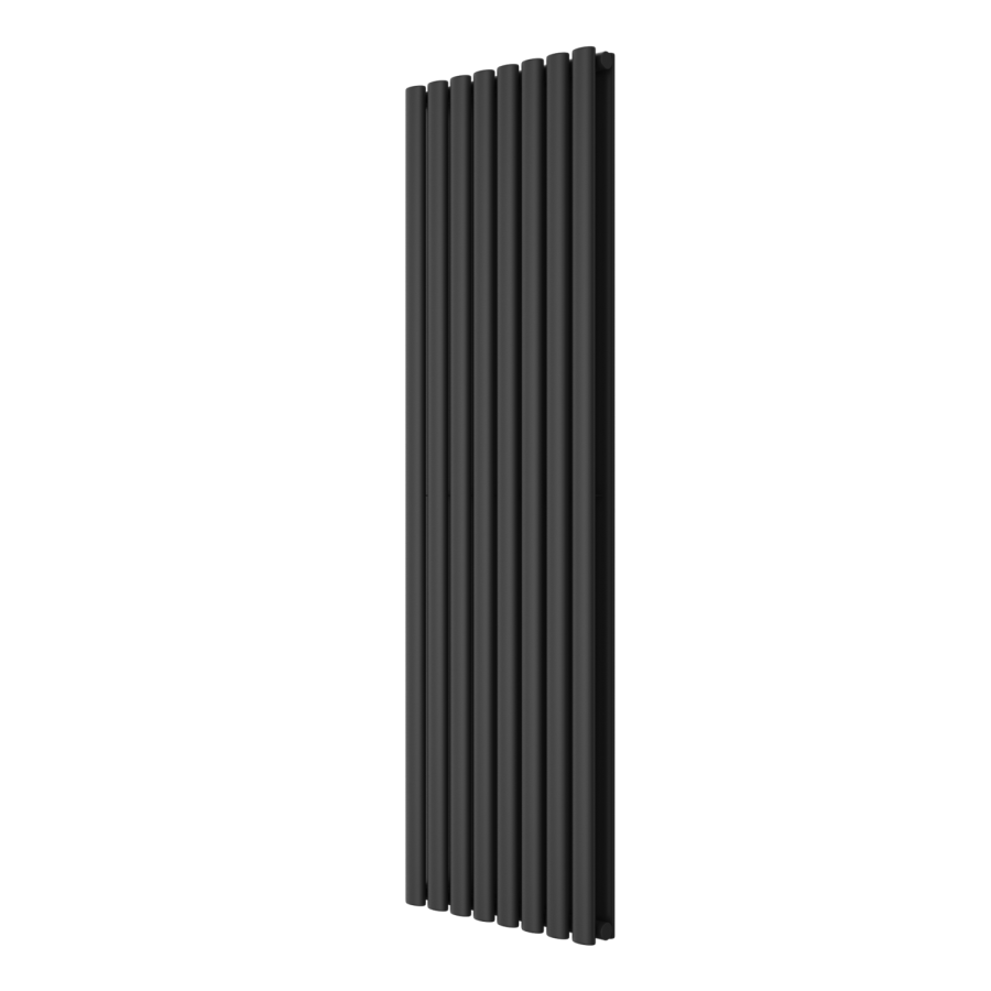 GRADE A2 - Anthracite Vertical Double Panel Radiator 1600 x 480mm - Margo