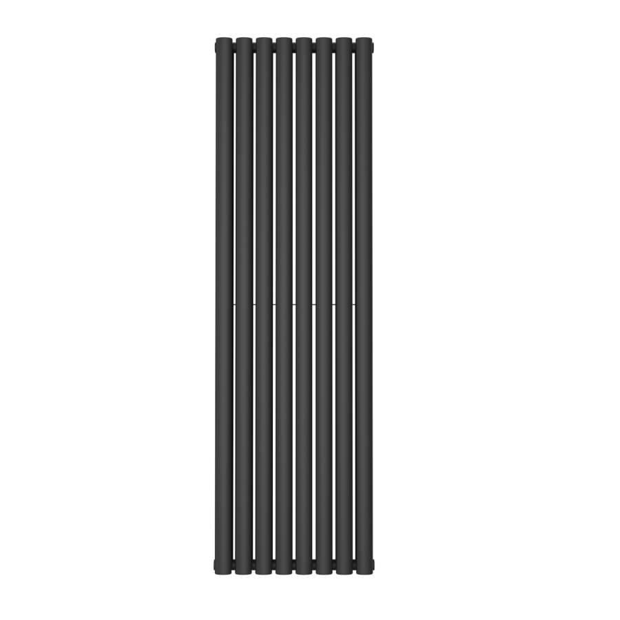 GRADE A2 - Anthracite Vertical Double Panel Radiator 1600 x 480mm - Margo