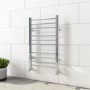 GRADE A1 - 800mm x 450mm Straight Chrome Towel Rail - Sahara