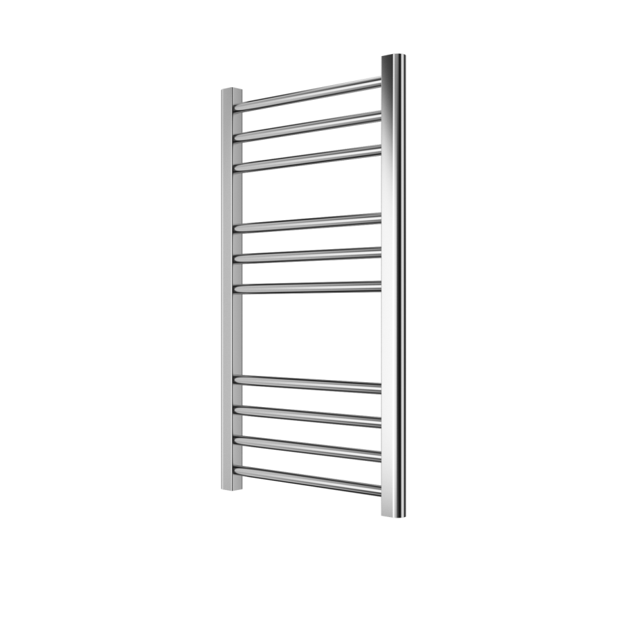 GRADE A1 - 800mm x 450mm Straight Chrome Towel Rail - Sahara