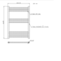 Chrome Towel Radiator 800 x 600mm - Sahara