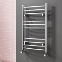 GRADE A1 - Gobi Chrome Heated Towel Rail - 800 x 500mm