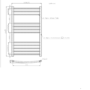 Chrome Towel Radiator 1000 x 600mm - Gobi