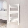 White Heated Towel Rail Radiator 800 x 500mm - Gobi