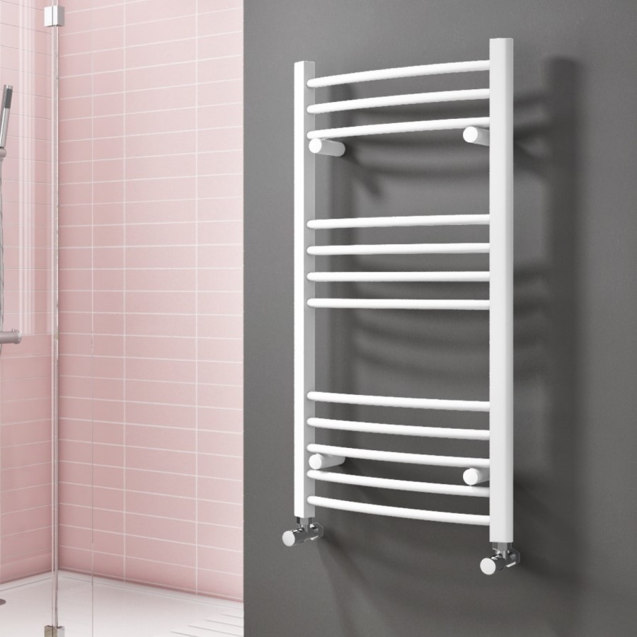 White Heated Towel Rail Radiator 1000 x 500mm - Gobi
