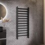 GRADE A2 - Black Towel Radiator 1200 x 500mm - Sonoran
