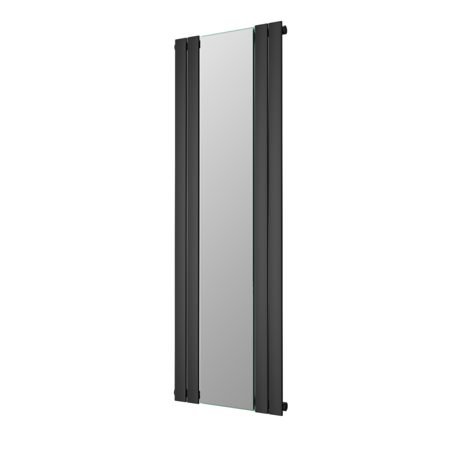 Anthracite Vertical Single Panel Radiator with Mirror 1800 x 600mm - Tanami