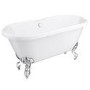 GRADE A1 - Park Royal Freestanding Bath Double Ended Roll Top - 1500 x 740mm