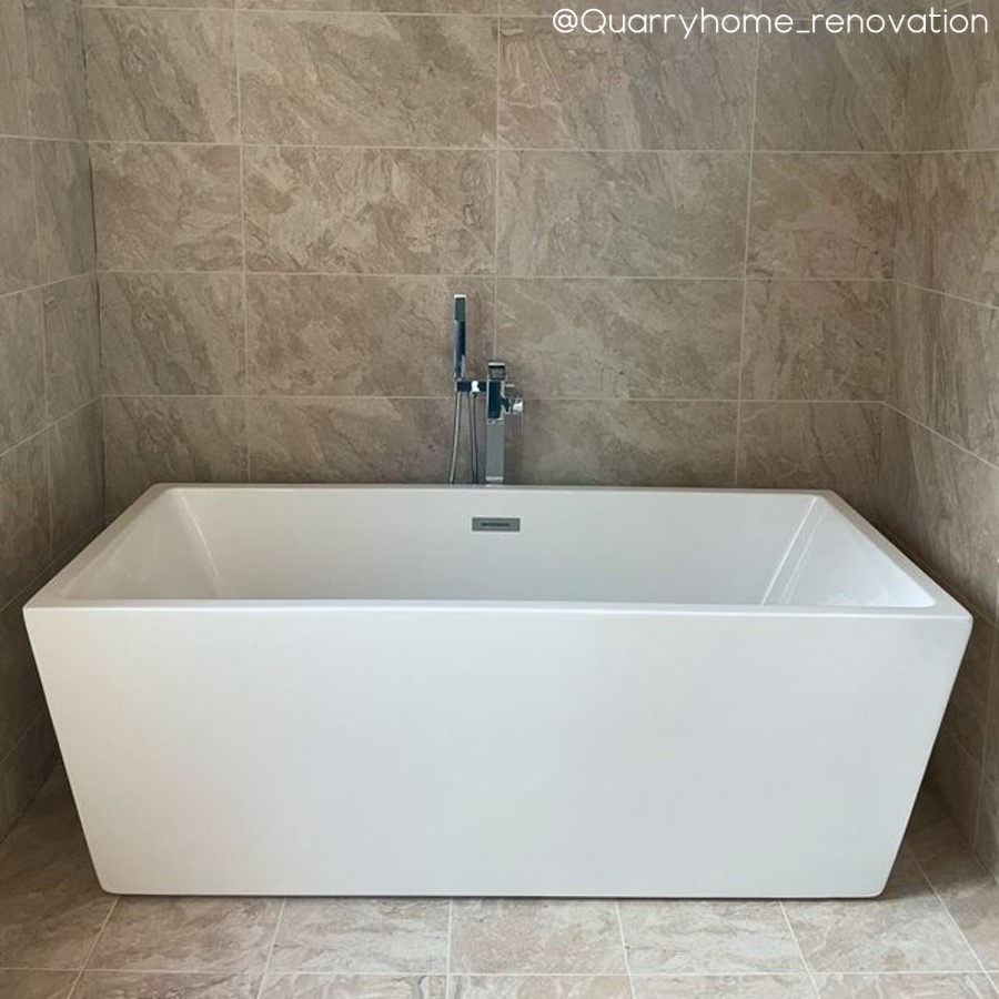 Freestanding Double Ended Bath 1585 x 690mm - Riga