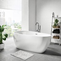 GRADE A1 - Monaco Freestanding Bath Single Ended - 1600 x 800mm