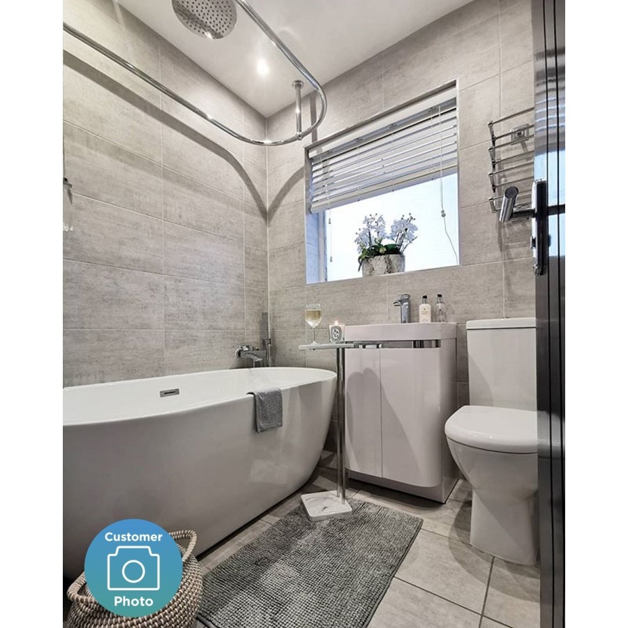 GRADE A1 - Monaco Freestanding Bath Single Ended - 1600 x 800mm