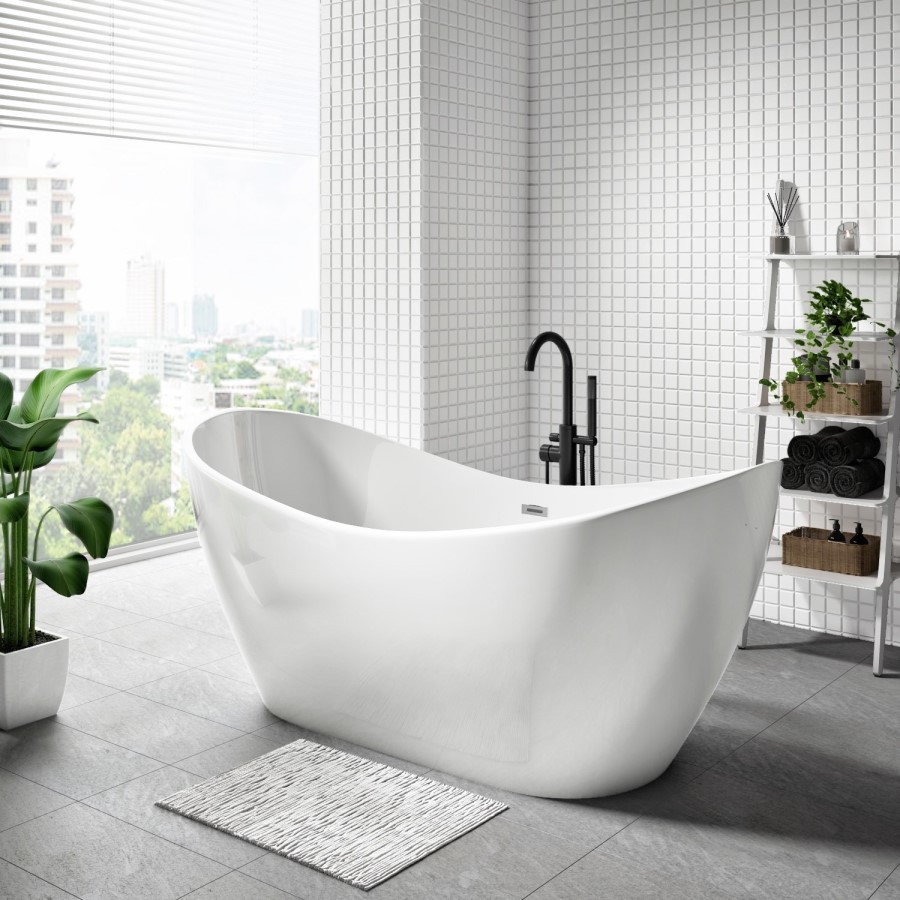 GRADE A1 - Arles Double Ended Freestanding Bath - 1700 x 800mm