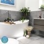 GRADE A1 - Arles Double Ended Freestanding Bath - 1700 x 800mm