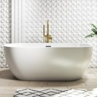 ONLY OPENED - Lago Freestanding Bath Double Ended Freestanding Bath - 1645 x 745mm
