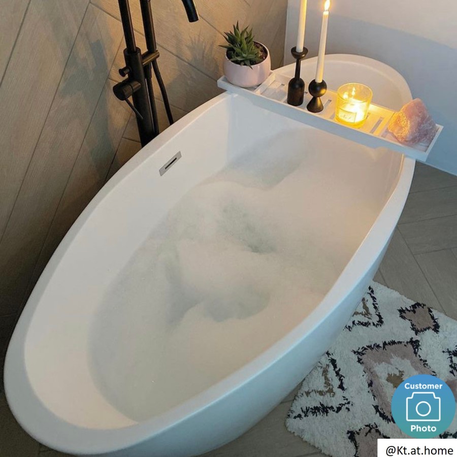 GRADE A2 - Freestanding Double Ended Bath 1500 x 720mm - Alvor